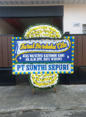 Papan Bunga Duka di Sidorame Barat Ii